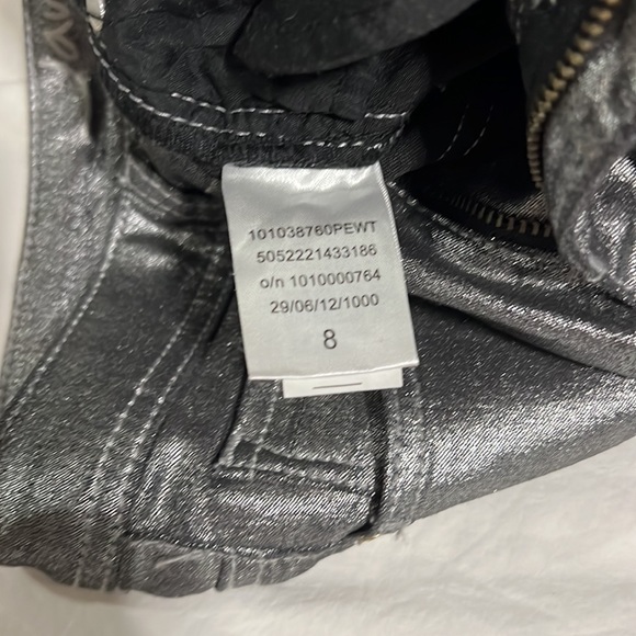 Metallic Silver Skinny Jeans - Picture 8 of 8